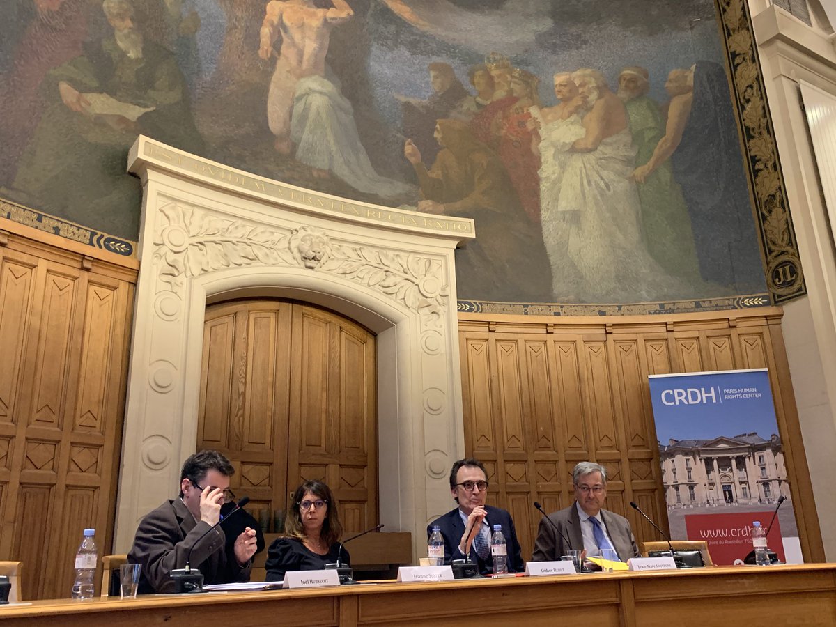 sandrinedesena's tweet photo. Après l’intervention de notre dernier panel sur les actualités récentes de la justice pénale internationale par J. Sulzer, J. Hubrecht et JM. Lavergne, nous entendons S. Garibian en conclusion de ces cinquièmes journées de la justice pénale internationale #JPI5 #ICC #CPI https://t.co/FaruYDnHrN
