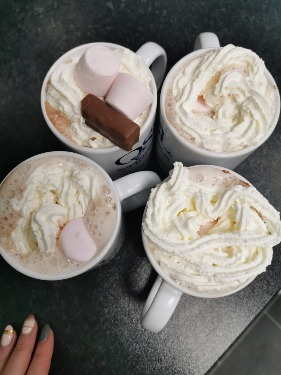 ISOQSL's tweet image. Today the team @ISOQSL took part in the National Hot Chocolate Day raising funds for the @MAA_Charity !

#fridayfeeling #WorcestershireHour