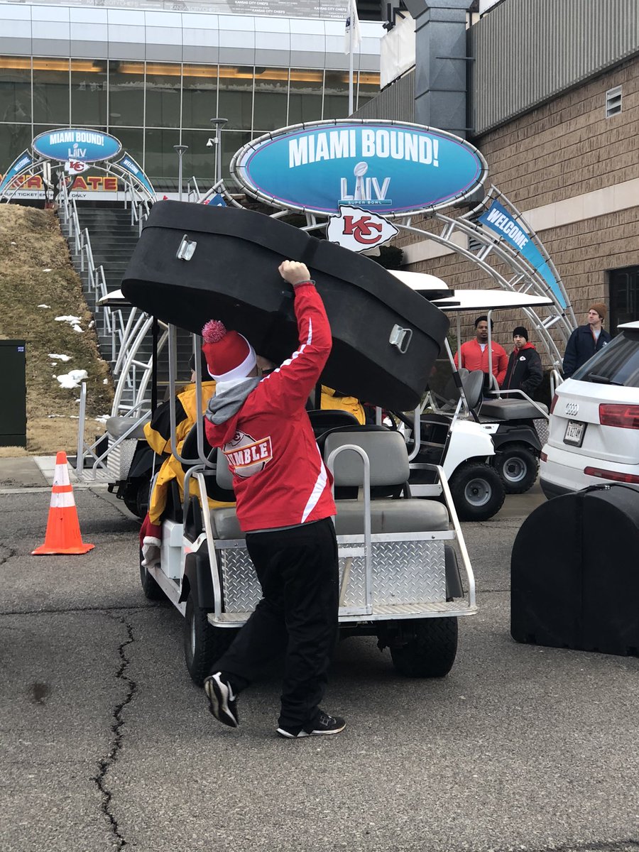 Chiefs Rumble is en route to Miami! #ChiefsKingdom #RedFriday #chiefsrumble