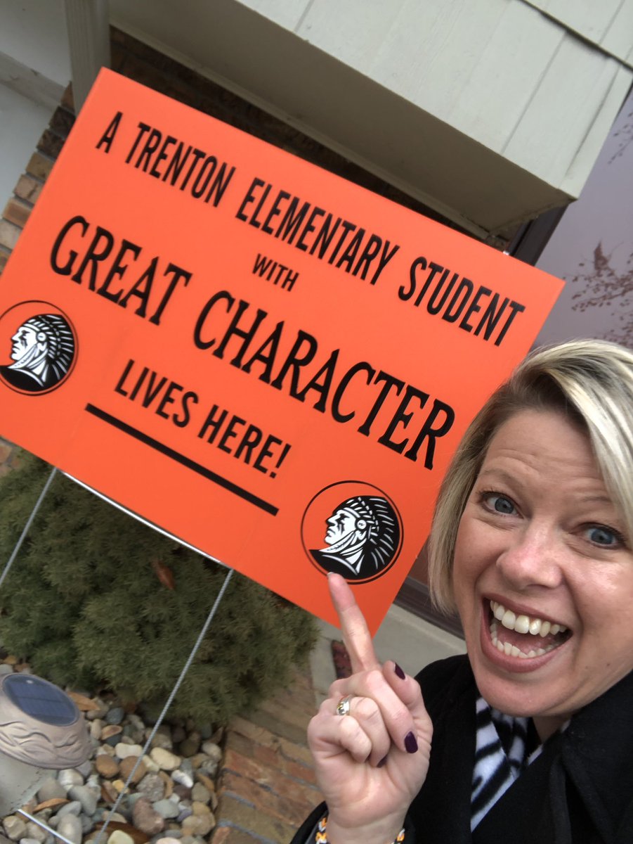 PrincipalWoll's tweet image. What a fun morning learning about Determination from Mrs. Haag’s class and celebrating these winners!  Brody is going to be so excited about this sign!! 🙌 #winningwarriors #wesclinwarriors