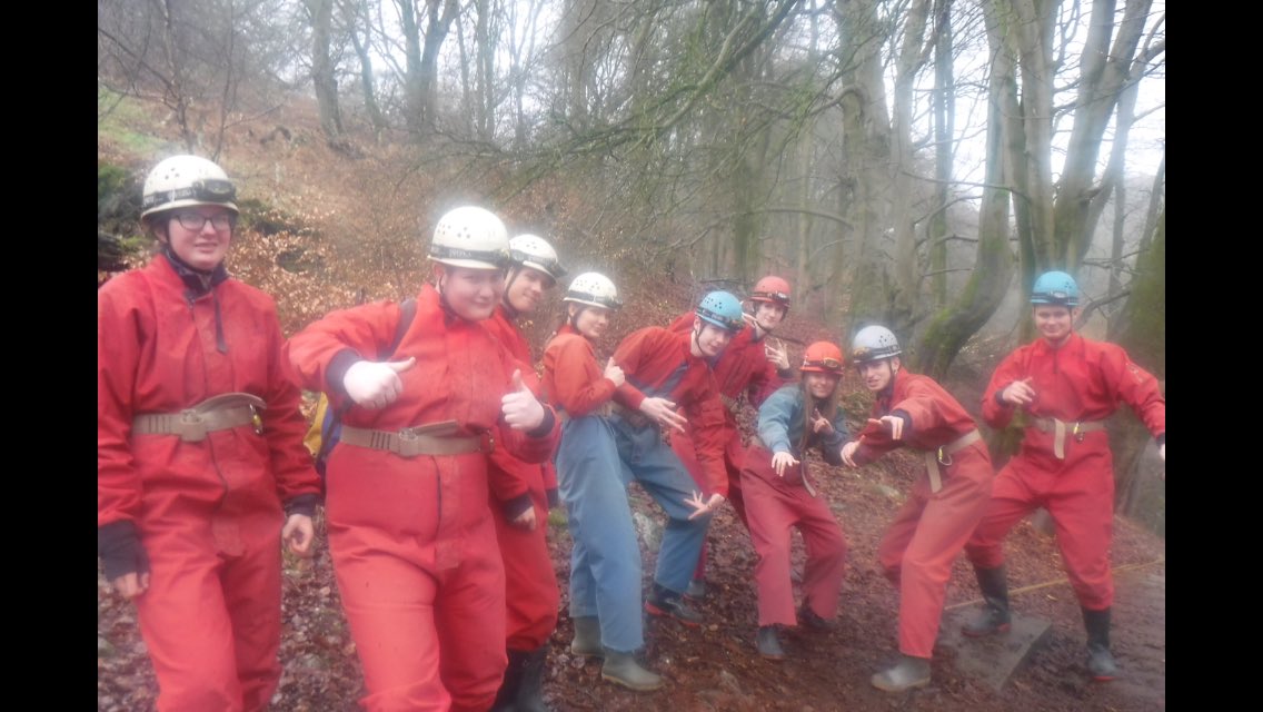 GC_OutdoorEd's tweet photo. Excellent day with @Mon_Adventure at #gilwern #gilwernoec #outdoorcentre #gwentoutdoors looking at how a centre is run and having some fun caving... @Gloscol #practicallearning #industryknowledge #clogwyn #ogofclogwyn #clydach @VisitBeacons @Brecon_News @BreconBeaconsNP https://t.co/FVofOJXxlc