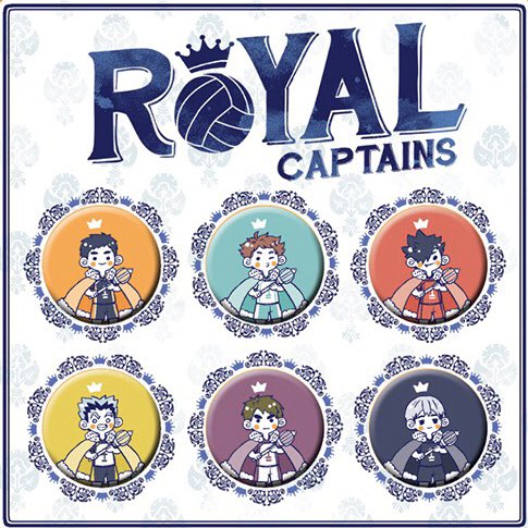 [Preview] Royal Captains Button Set! Will be added as a bundle for the Best Boy 2020 Book preorders! You can also buy them separately. 
❤️?????? 