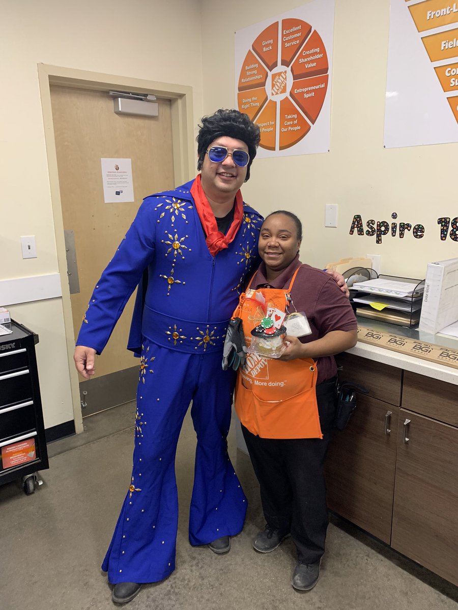 SMaurice2's tweet photo. We are so proud of Dieva!!  Congratulations and so well deserved!  The SMM will be awesome and we just kicked it up a notch - and thanks to our special guest Elvis for celebrating with us! https://t.co/PaJNjGMCsD