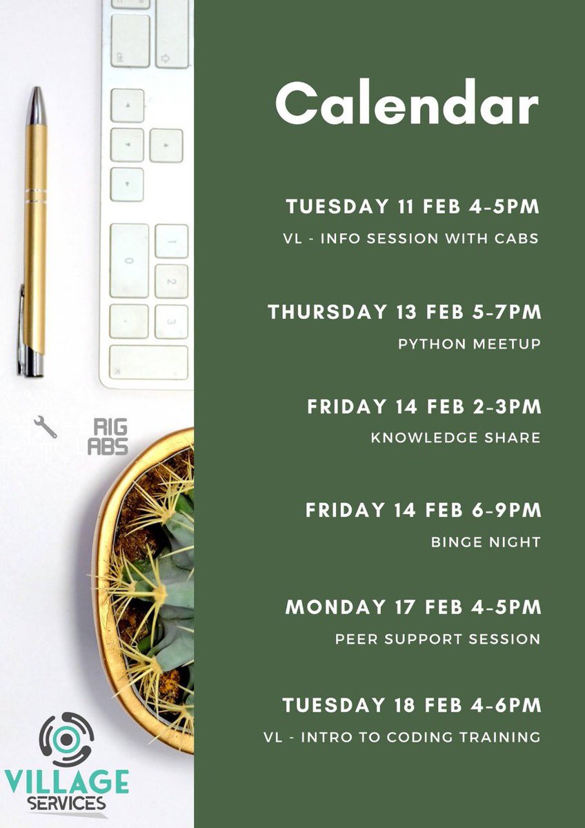 VillageServeZW's tweet photo. Great news guys...our February calendar is out, so you can check out all the upcoming events we have @techvillagezw in Feb.
Bookmark this and join us in the month of Love!
#VillageLearn #BrigLabs #VillageCommunities https://t.co/U7ynL9w3uR