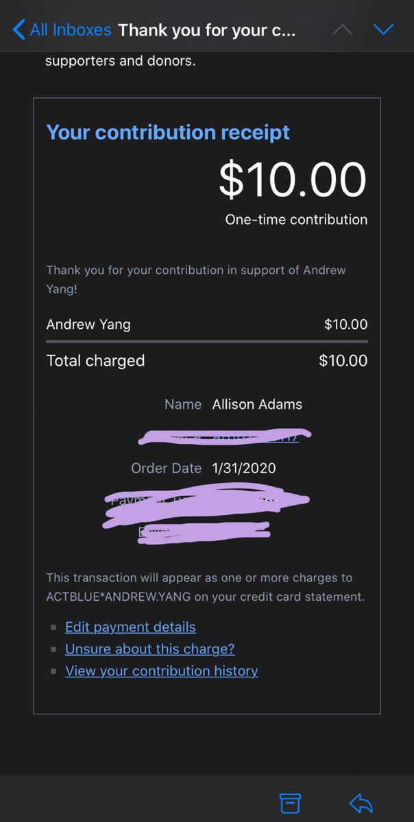 damsAllison's tweet photo. Just donated $10! Who can match me or donate just $1? #YANGMONEYBOMB #3MilForYang #YangGang https://t.co/IXTJwa8ra7