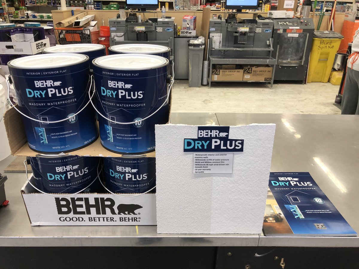 #3885 is on the #Behr #DryPlus train! Goal of 40gal in February!
