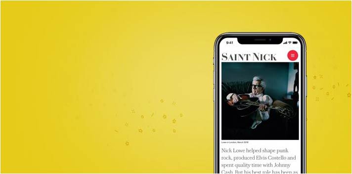 iPhone with magazine pdf on screen