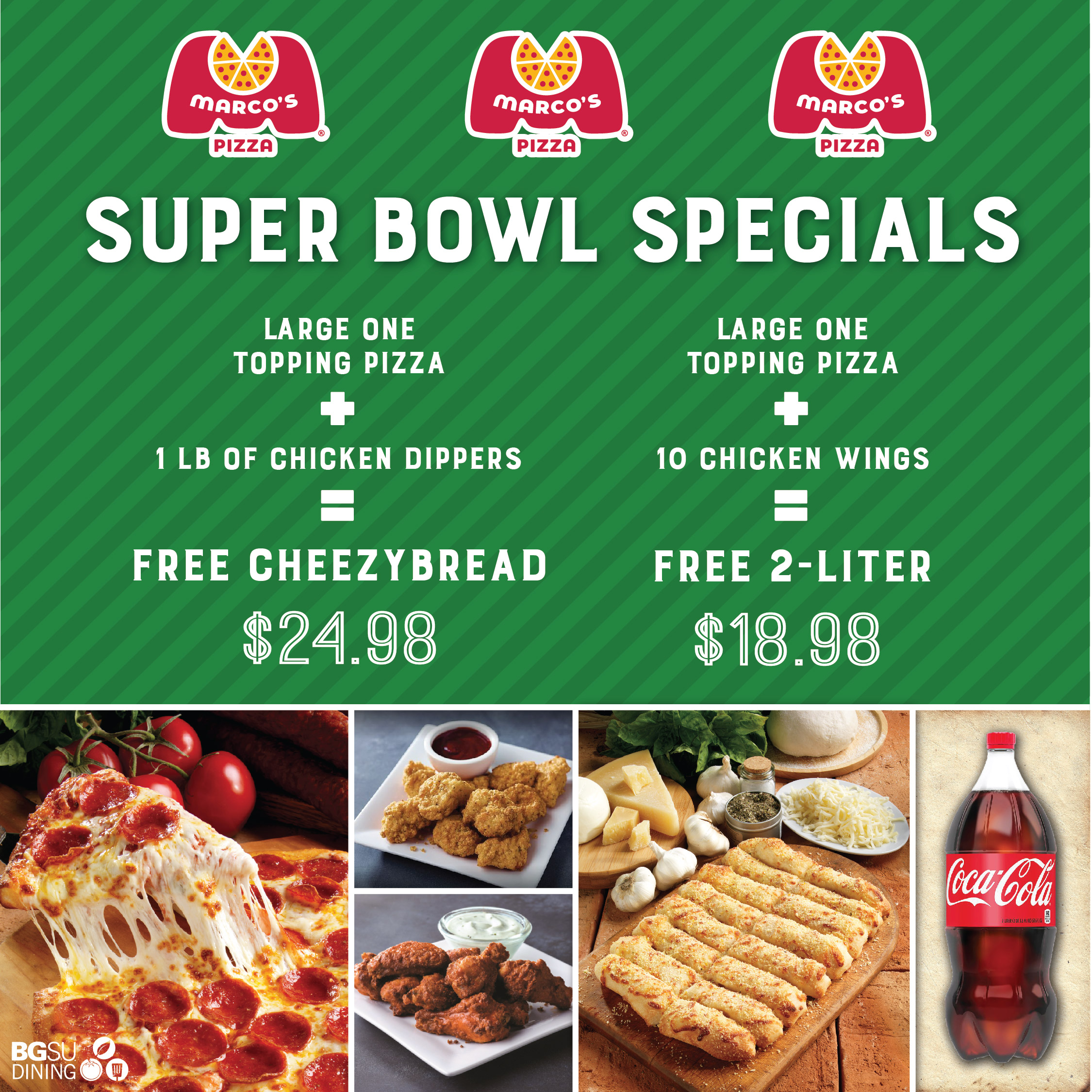 Marco's cheap pizza specials