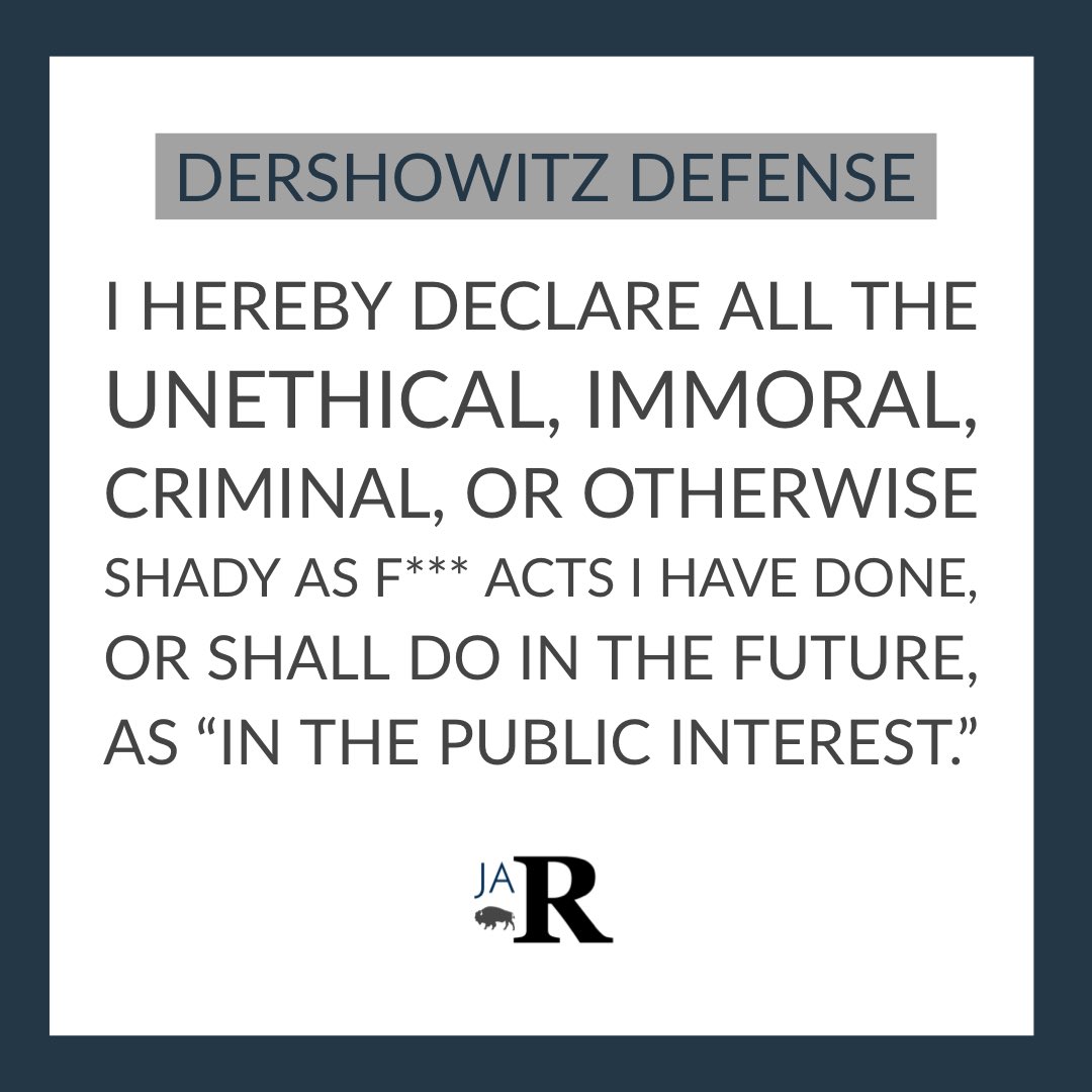 jaruppert's tweet image. Everyone is now on notice. 😉#Dershowitz #dershowitzlogic