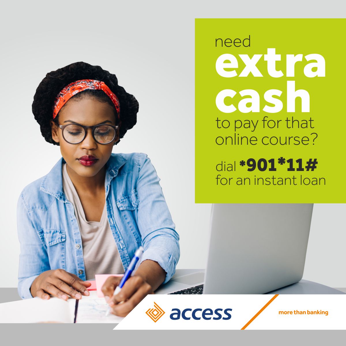 access_more's tweet photo. As we enter into a new month, don’t miss out on opportunities to achieve your goals.
Dial *901*11# for an instant loan of up to ₦50,000 or more.
Also available on the Quickbucks app
#accessinstantloans #sharpsharploans https://t.co/uCDsvIexHW