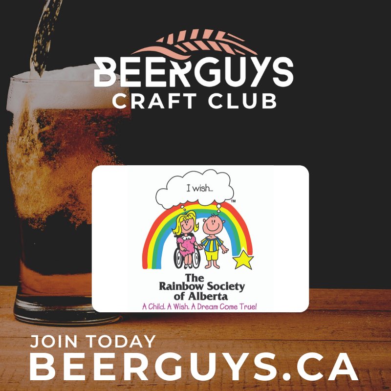 As January comes to a close, a BIG Thank You to our wonderful beerguys.ca Craft Club members for supporting the @RainbowSociety!

Your membership not only gets you SWEET deals on beer, but also helps support a different local charity each month. Cheers to you!! 🍻💕