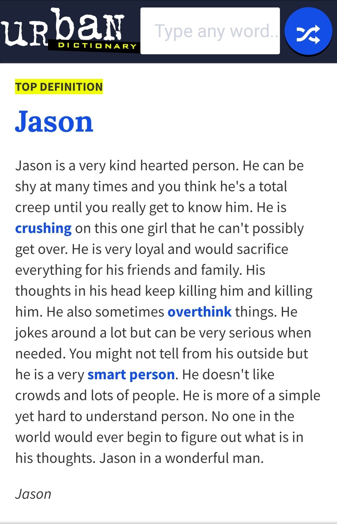 Jason from the Basement on X: So I guess your top definition on Urban  Dictionary is a thing today. So here's mine:  / X