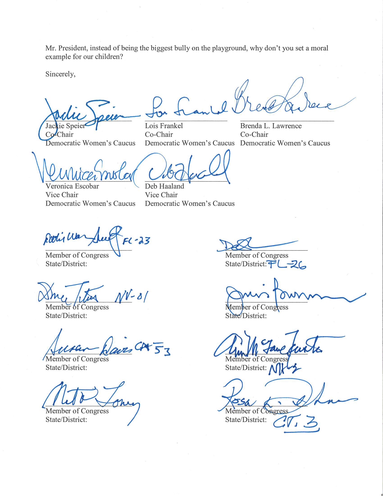 50 Congresswomen Call Out Donald Trump’s Misogyny In Searing Open Letter; EPnzf9TXsAEn68o?format=jpg&name=large