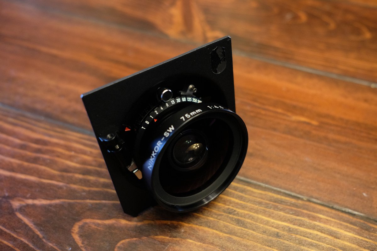 grantmeyerphoto's tweet photo. I'm also selling a few other odds and ends.  Unused Dayi 6x17 back, Fuji 90mm f8 lens, Nikon 75mm f4.5 and some 4x5 film. DM me if interested. Retweets appreciated! https://t.co/GVPNFCEv3p