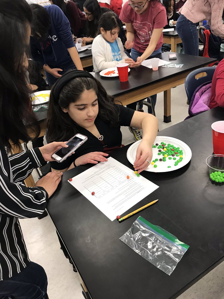 DorrityS's tweet photo. 4th grade girls participating in Women in Science program at Thomas Jefferson High School. Today they engaged in habitats and how animals use the adaptation of camouflage to survive. @WeyanokeES @FCPSR2 #womenscientists https://t.co/z8S1cVf5Ob