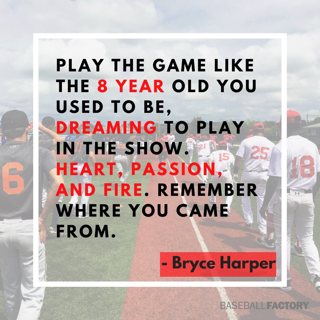 BaseballFactory's tweet photo. Never let the 8 year old that fell in love with this game, disappear.

#BFAlum #BaseballFactory https://t.co/4W8lWj6LRP