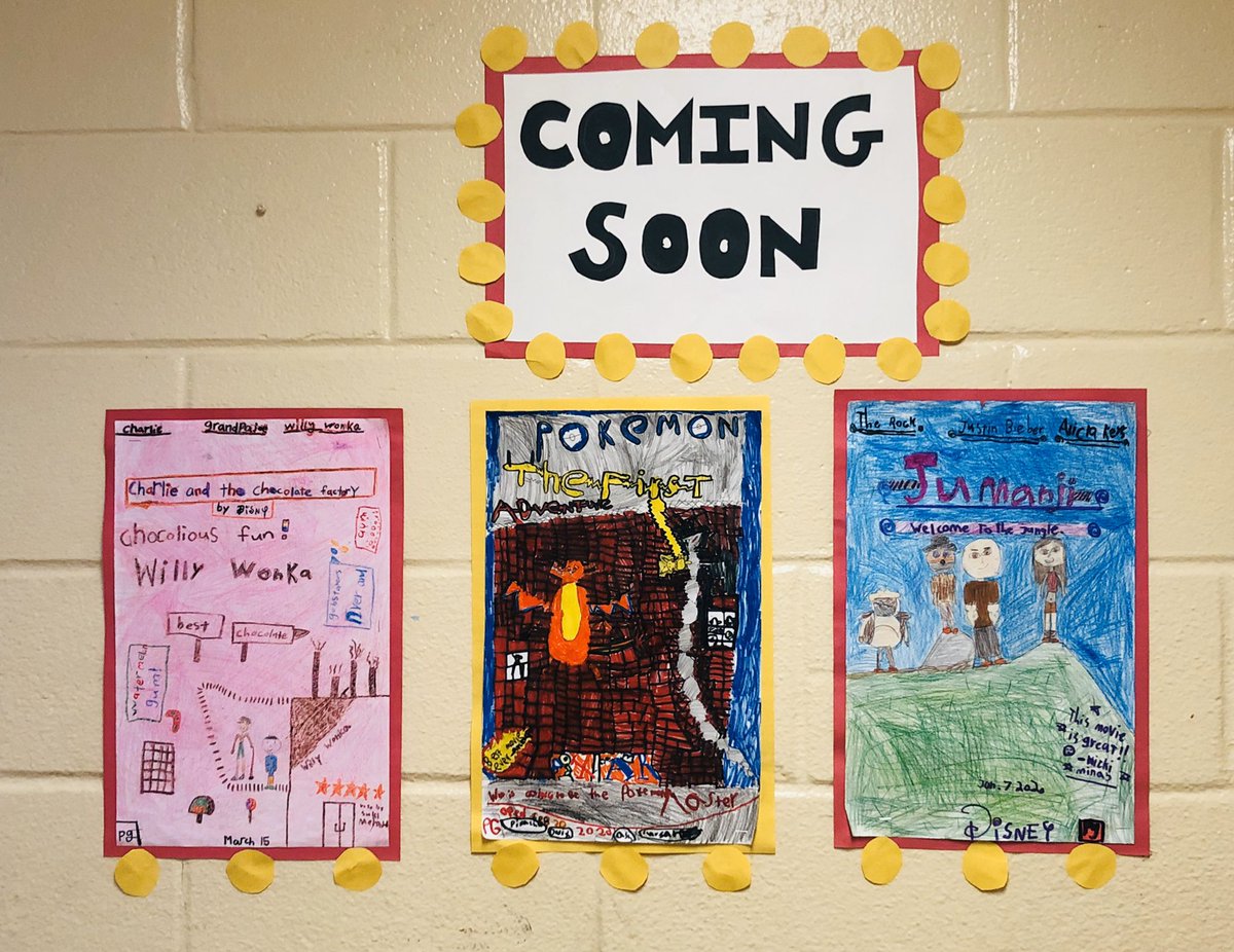 SuperOgden's tweet photo. After checking our success criterias and making some adjustments, Room 11 has posted their movie posters to share with the @TDSB_Ogden community! Check back for our movie trailers!! https://t.co/vz9qU7DxFJ