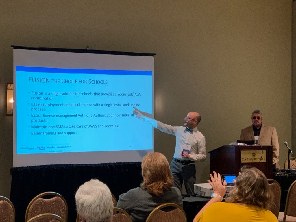 Vispero_HQ's tweet photo. #ATIA2020 has been a success and there is still more to come! The conference has been packed full of exciting new #AssistiveTechnology, informative sessions, and catching up with old friends. Only one day left, stop by and visit us in #Booth500. @atiaorlando #ATIA20 https://t.co/mJHrRLFzMO