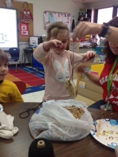 WESpreschool's tweet photo. We made bird feeders today. https://t.co/9594E2LVwv