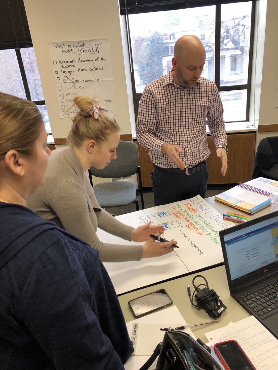 Our amazing sixth grade teachers planning for FOSS science lessons! Thanks, Marathon Oil Grant!