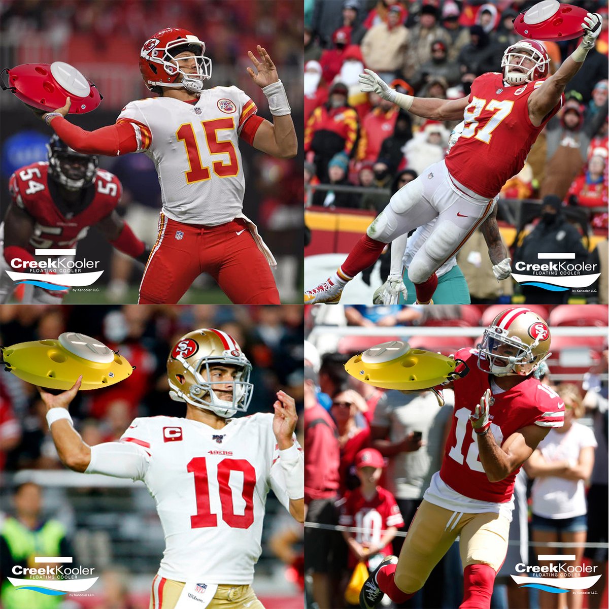 CreekKooler's tweet photo. Super Bowl LIV is this Sunday! Which team do you have taking home the trophy? 🤣 🏈 https://t.co/Wh2Ck5yYuy
