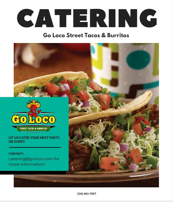 GoLocoTX's tweet photo. Don't forget that we cater for any of your needs! https://t.co/IvAHPBmbyw
