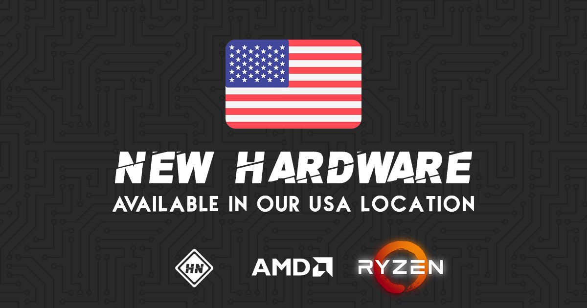 HexaneNetworks's tweet image. We're excited to announce our brand new AMD Ryzen hardware is now available in our 🇺🇸 USA server location. New orders are open! We have also upgraded current services in our USA location to the new hardware :)
