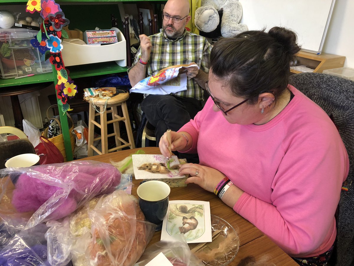 Great needle felting workshop today