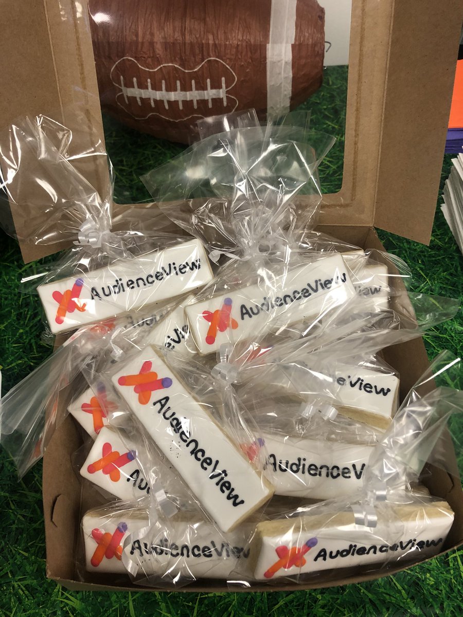 LearnAV's tweet image. Happy Friday everyone! Here at @AudienceView we are celebrating our new branding and our office expansion with a Super Bowl party and treats! #HappyFriday