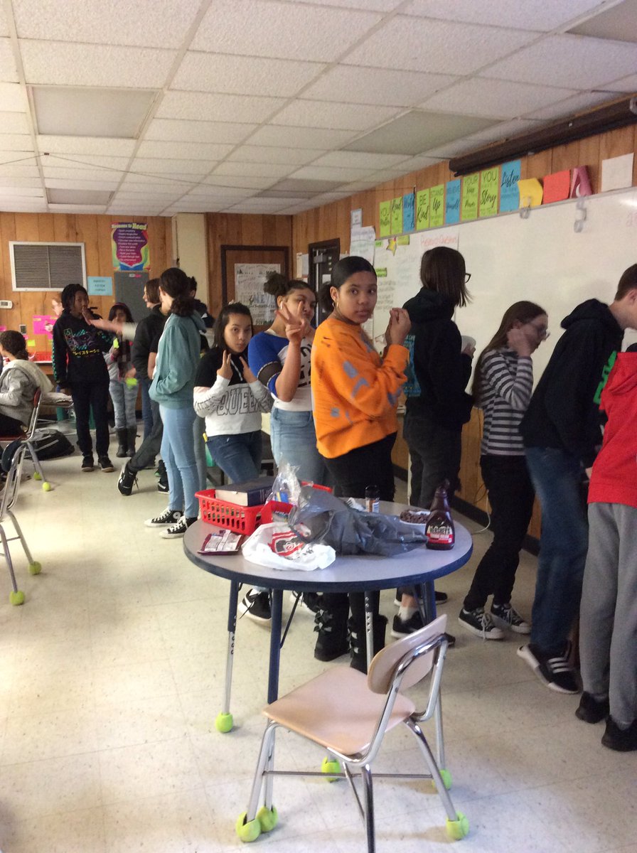 unc_girl1's tweet photo. Each student that read at least 1 book 1st semester was celebrated with an ice cream party. #readingchallenge #wfinspired https://t.co/RX32esNgP7