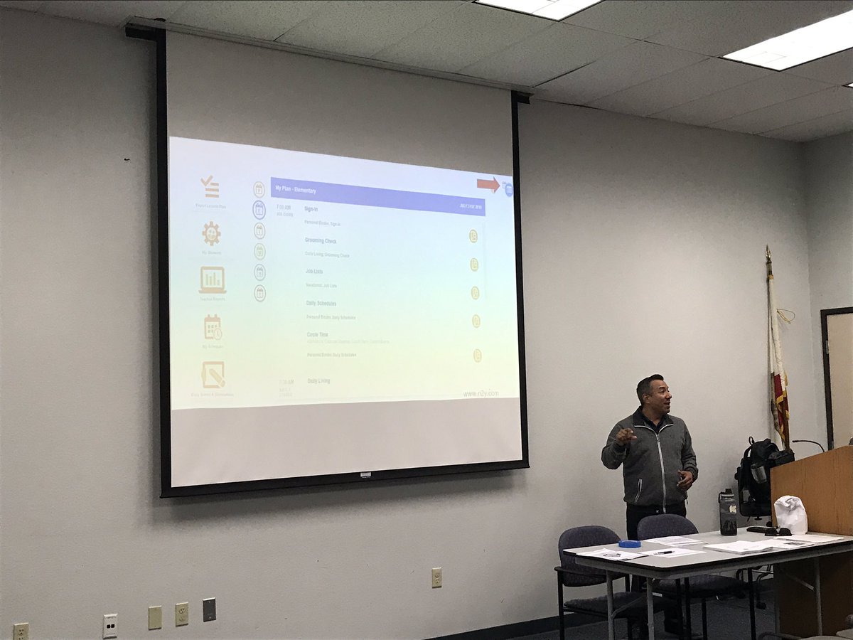 pattyBLaHabra's tweet photo. Curriculum Specialist, David Villalobos providing an informative training on Unique Learning System today! #ulsrocks https://t.co/fOZ3sVzEkZ