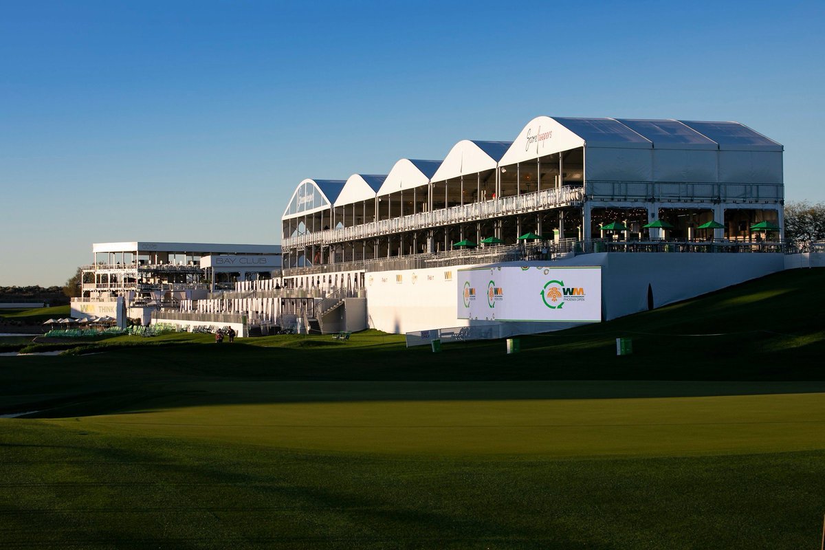 InProEvents's tweet image. We're excited for the @WMPhoenixOpen this weekend! This is certainly a job our team is proud to work on every year. Nothing beats the view from our coliseum around the 16th hole or kicking back with a cold beverage in our hospitality areas. #greenestshow #peoplesopen  #WMPO