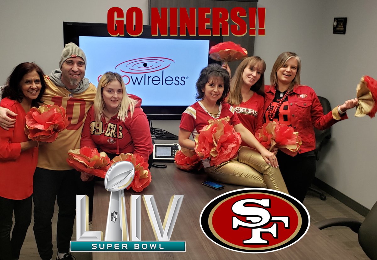 NWSnext's tweet photo. The Gap Wireless office is in full Super Bowl spirit today!
Go Niners!!!
#SuperBowlLIV #gapwireless #49ers https://t.co/Bm2Rv52Qhr