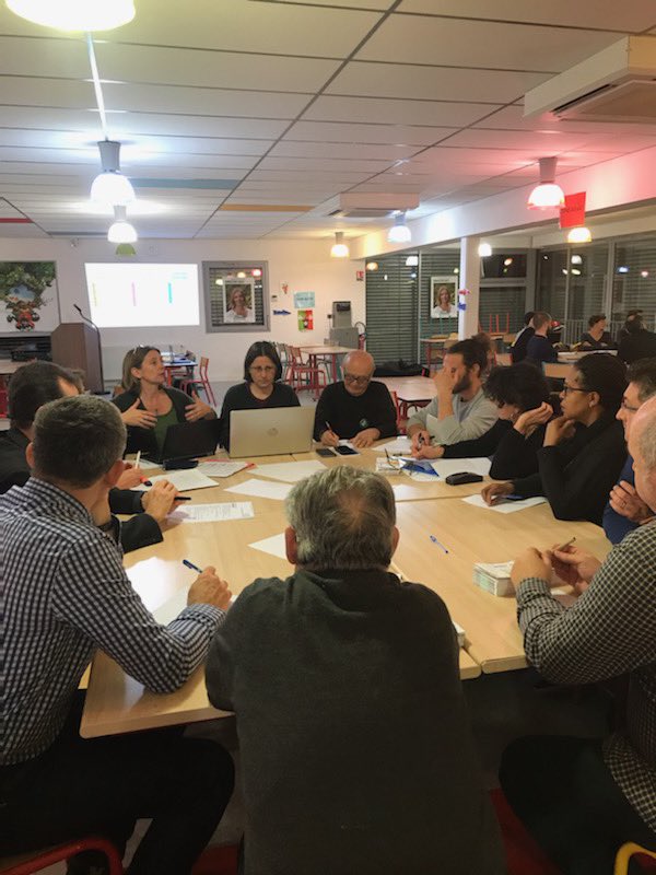CBOST2020's tweet photo. Après presque un an de travail collaboratif et participatif avec l’ensemble des Eysinaises et des Eysinais,l’équipe de campagne de @christinebost s’est réunie ce soir pour travailler sur l’ensemble des propositions émises au cours de cette campagne. #CBOST2020 #Eysinesdurablement https://t.co/23oOMoThBa