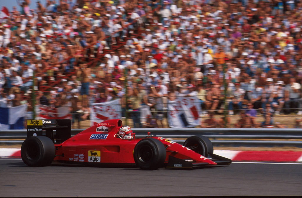 LegendarysF1's tweet photo. Nigel Mansell, Ferrari 641/2 - Ferrari 037 3.5 V12. GP Hungaroring 1990.

#F1 https://t.co/nk1NCRSkID