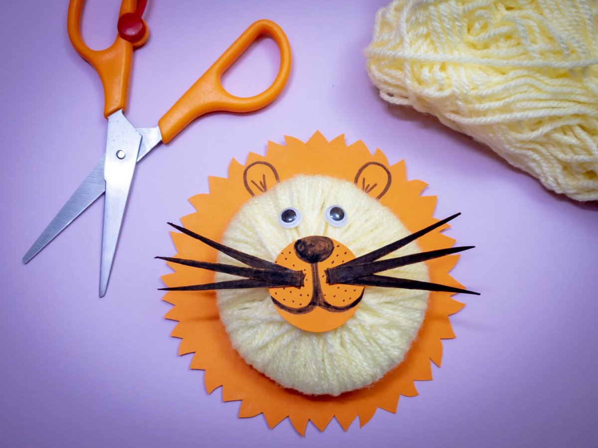 TheTeachersWife's tweet photo. 3D Lion Yarn Fiber Art Wildlife Craft Project for Kids #craft #kids #3d https://t.co/RMCgcBzq5b https://t.co/0NfXbTm5NC
