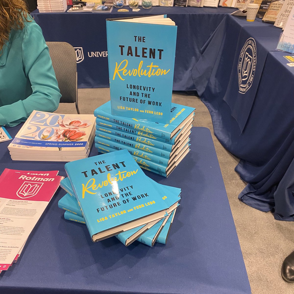 utpress's tweet photo. Had two AMAZING signings with @changepaths and @RuthPanofsky today #OLASC at @MTCC_Events! #OLASC20 #OLA2020 https://t.co/PQ2xjE59lJ