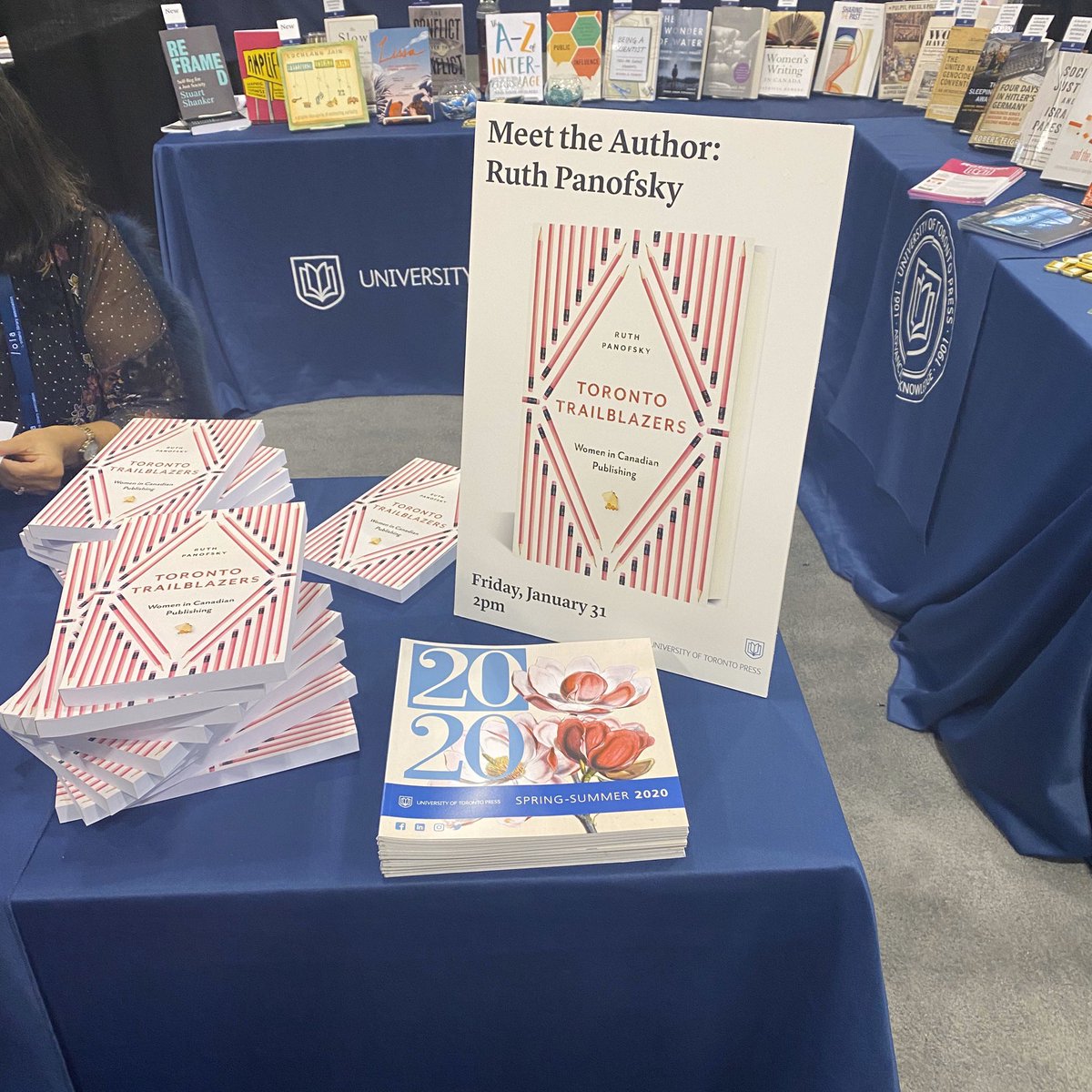 utpress's tweet photo. Had two AMAZING signings with @changepaths and @RuthPanofsky today #OLASC at @MTCC_Events! #OLASC20 #OLA2020 https://t.co/PQ2xjE59lJ