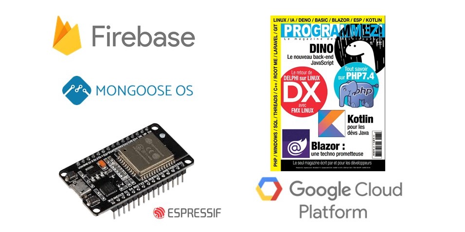 OlivierLourme's tweet image. #iot et plateforme cloud font bon ménage, en toute sécurité 😃. Première partie de mon article sur le sujet dans #Programmez n°237 📰. Featuring @ESP32net, @MongooseOS, @GCPcloud and @Firebase.