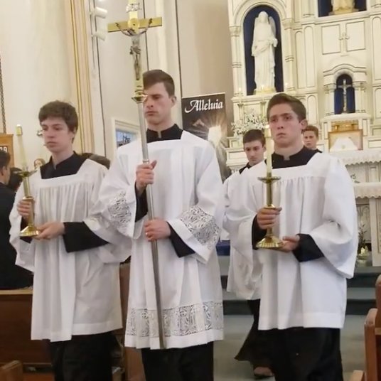 Who's that Cruficer?!  At St. Martin's Academy, we don't always watch football, but when we do, we prefer to watch our fellow altar servers PLAYING IN THE SUPER BOWL!

youtu.be/Z2sQh3WYjpY