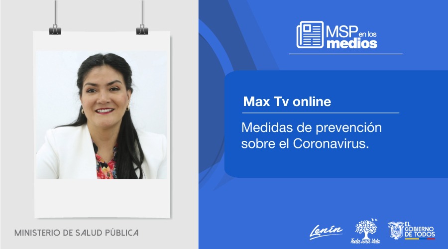 Salud_Ec's tweet photo. Esta mañana por @Maxtvonline, @CataAndramuno, Ministra de Salud, habló sobre mesas técnicas conformadas para implementación articulada del Plan de contingencia en caso de presentarse contagio por #coronavirus https://t.co/MtldgWXnPu