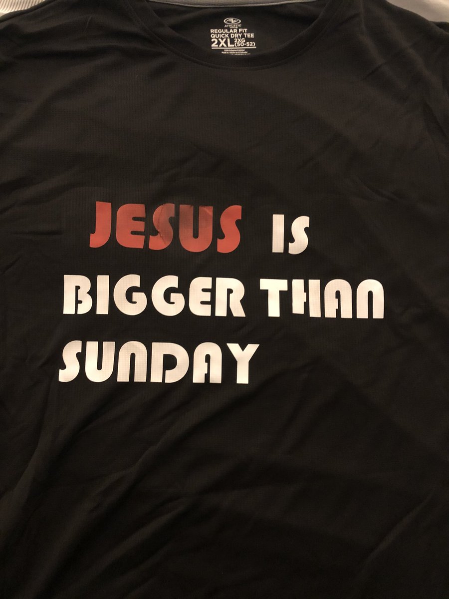Pastorsully3308's tweet image. My wife made this awesome shirt! God is bigger than anything we can dream up! Where’s Jesus in your life? #PutHimFirst