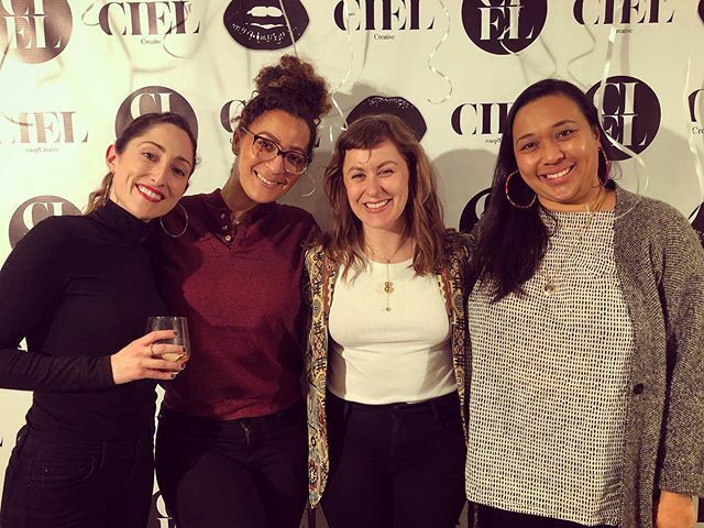 @cielcreativespace x <a href="/redbaycoffee/">Red Bay Coffee</a> x @mamacitascafe ❤️✊🏽🥳🤟🏾🌿 . .

image description: four women, snuggled together, smile vibrantly in front of a backdrop that reads “ciel” . 
#hellainspired
#womenrunningbusiness 
#supportyourlocalmamacitas ift.tt/2RJTsHR