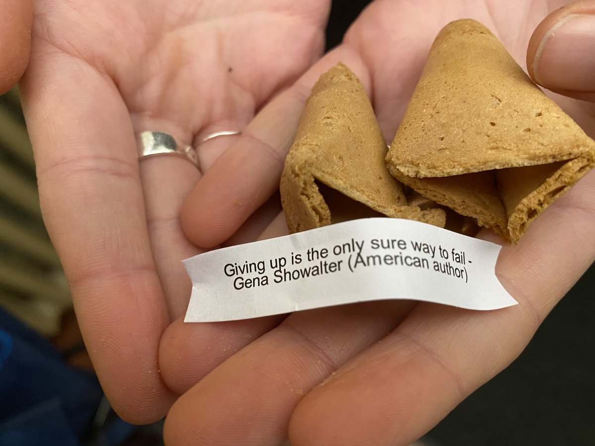 QueensCollegeW1's tweet photo. At home time this afternoon every pupil received a fortune cookie to mark the end of a very positive and thought-provoking #failureweek #redefinefailure #dontbeafraidtofail https://t.co/IxuzeXBPSS