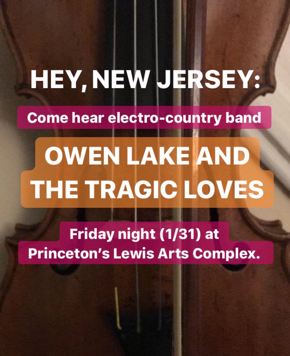 owenlake_'s tweet photo. Tonight! Princeton! 8pm! Free! Electro-country tunes plus snacks! Come dance and cry along https://t.co/Ma2hZepRWU