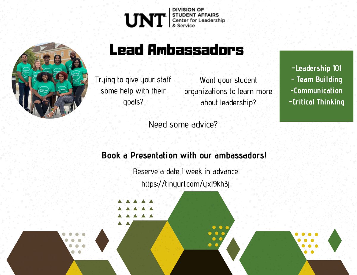 Does your organization need a refresher on better communication or building a vision blueprint? Or maybe you have something specific in mind? 

Book a presentation and we will cater to your needs!