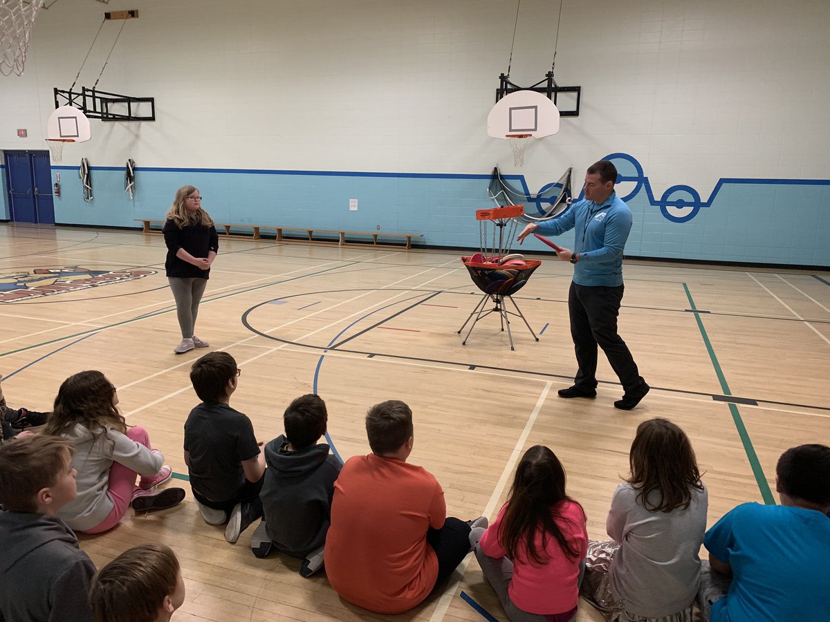 mr_saulnier's tweet photo. Our @barrcolony Frisbee Rob presentation https://t.co/W5vZgCHUDM