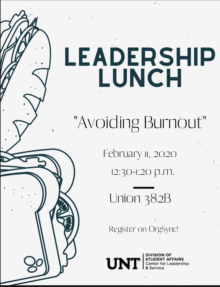 THE FIRST LEADERSHIP LUNCH IS APPROCHING!!!!
Sign up ASAP!