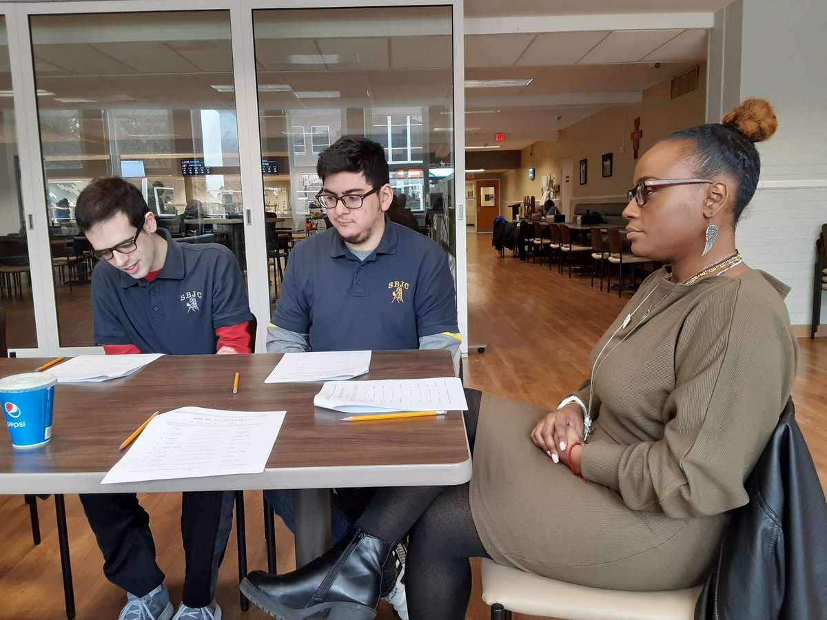 HughesSbjc's tweet photo. The Veterans mentorship program underway today!  The SBJC partnership with Felician University continues to grow and benefit our students. https://t.co/mcbLoUiGRk