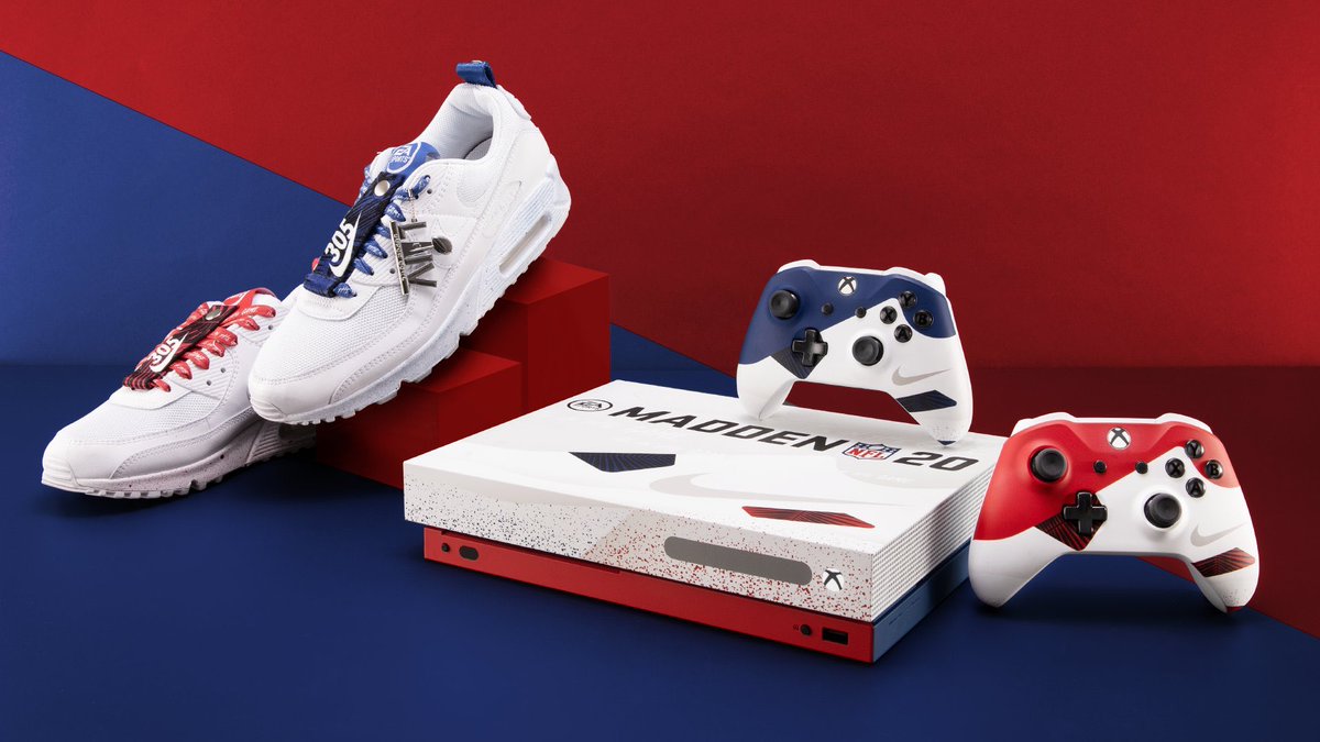 Aqua_Players's tweet photo. Este fin de semana le pertenece al #SB54. Los videojuegos no dejan pasar la oportunidad y nos regalan esta colaboración entre @nike @EAMaddenNFL y @Xbox para seguir con la fiebre NFL jugando el #Madden20 https://t.co/cMNmoHbRjM